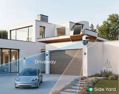 Illustrative driveway camera coverage
